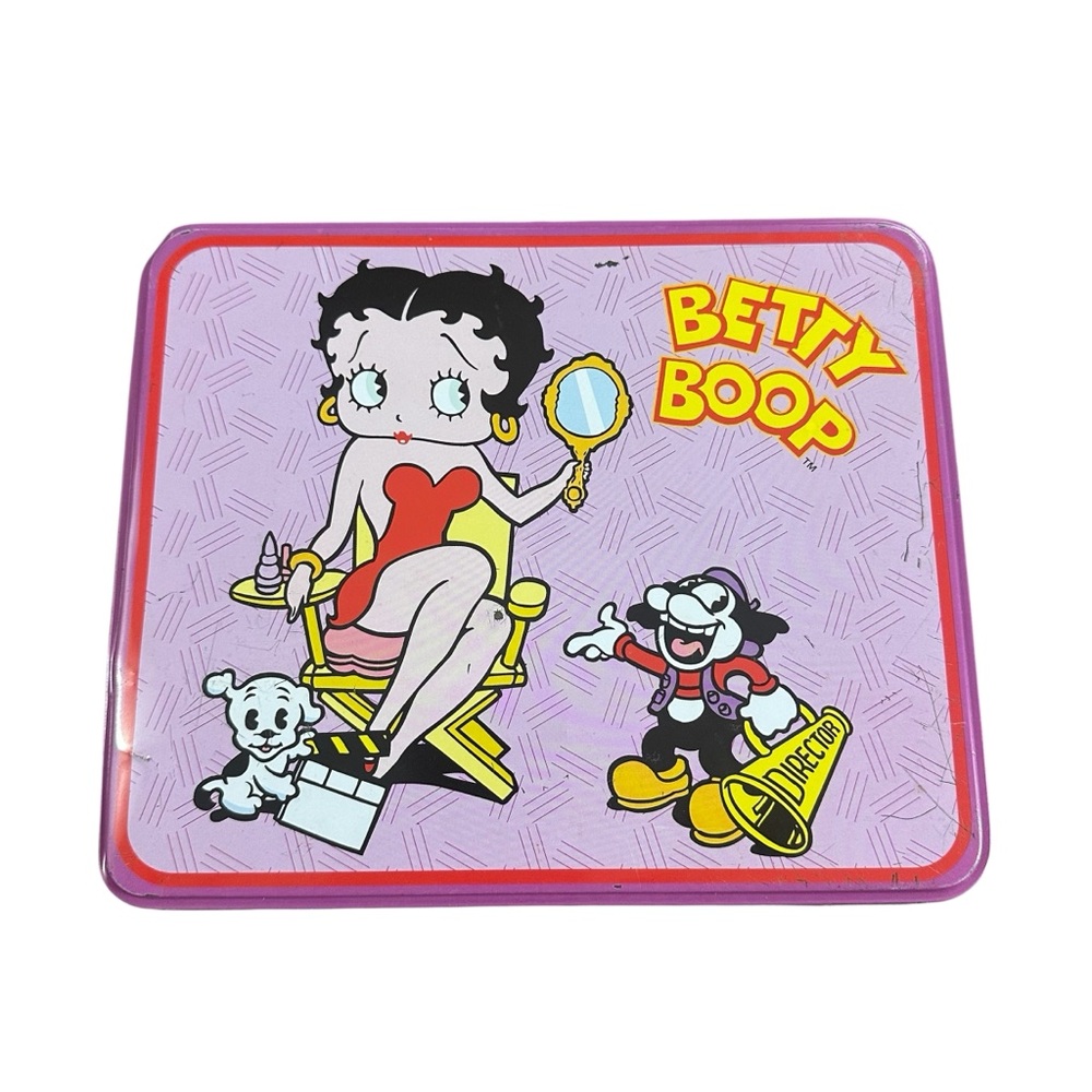Betty Boop Red and Yellow Decorative Tin